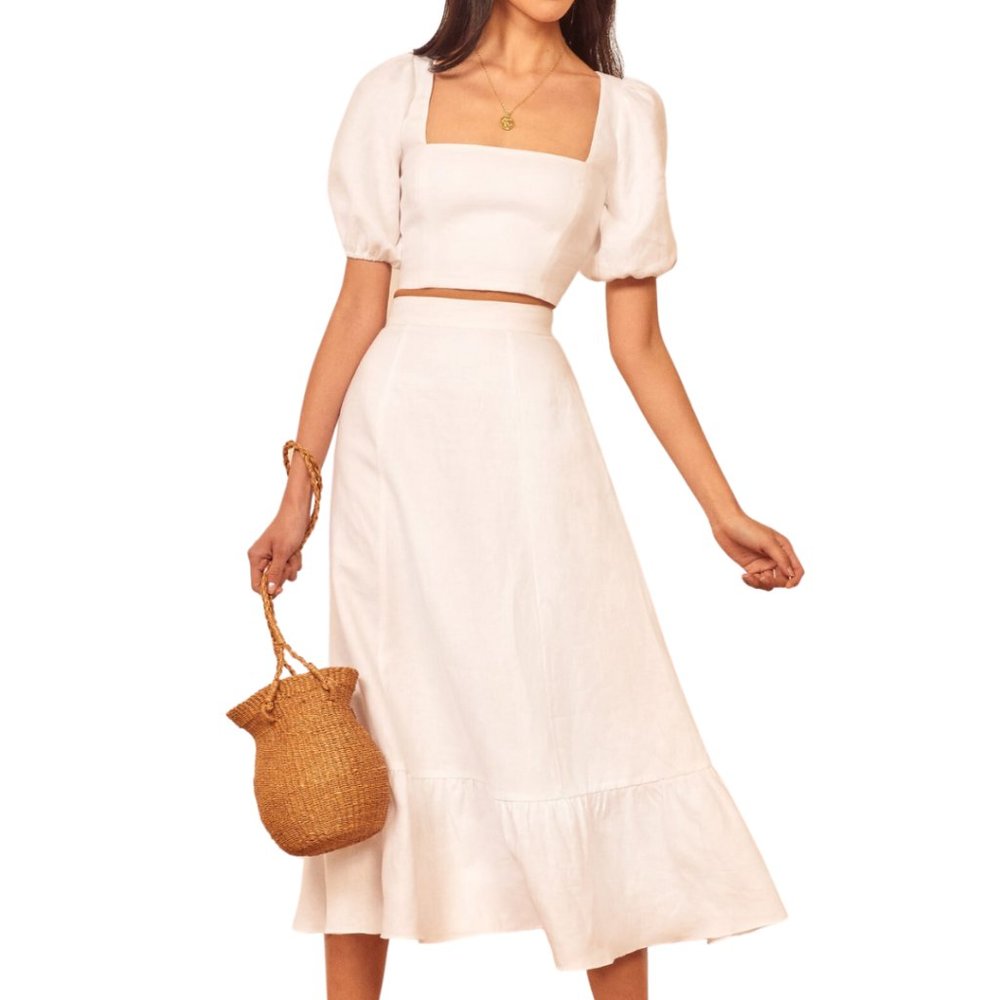 Reformation Yucca Linen Two Piece
